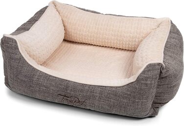 TrendPet VitaBed Бежеве - Ортопедичне ліжко для собак з 5см Memory Foam (100x90 см)