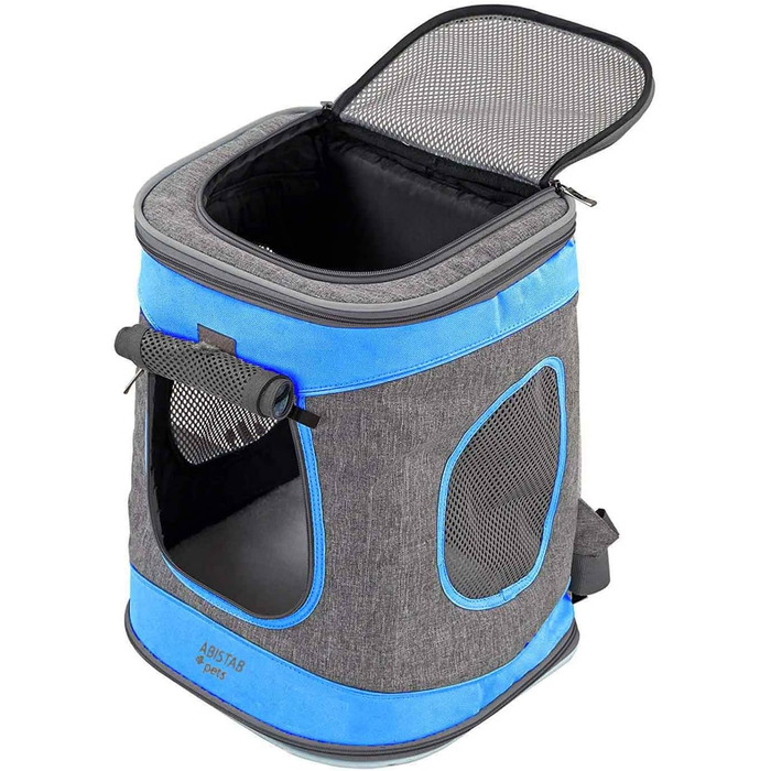 Складана переноска для собак та котів - транспортна сумка для авто та авіаперельотів. Зручна, безпечна, міцна. Колір: сіро-технозелений