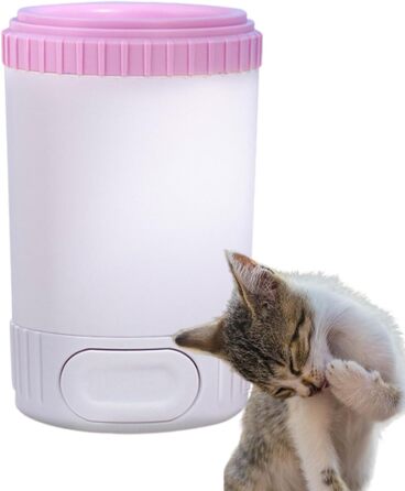 Миска для миття лап собак, очищувач лап | Миска для очищення лап собак - миска-очисник для брудних лап домашніх тварин, силіконовий пристрій для догляду за лапами, підходить для маленьких, середніх собак (Рожевий)