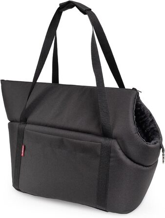 Сумка-переноска для собак та котів, чорна, Minky, 38x28x28 см, до 10 кг