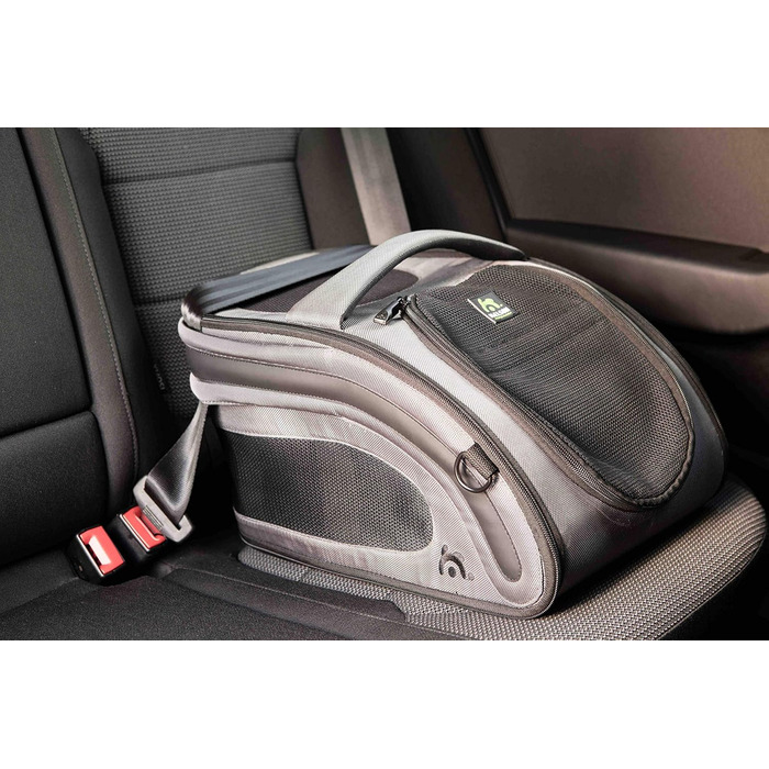 Транспортний бокс Maelson Snuggle Kennel 7152, антрацит - бежевий, 48x28x25 см