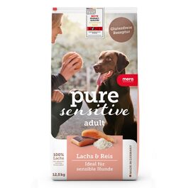 Сухий корм для собак MERA Pure Sensitive з лососем та рисом, 12.5 кг