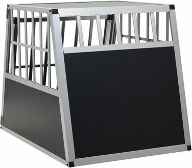 Транспортна переноска для собак Gecheer, складана переноска XXL для великих собак, алюміній та MDF, 65 x 91 x 69,5 см, для безпечного транспортування в автомобілі