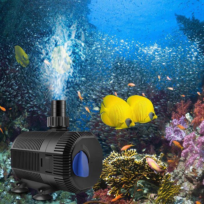 Енергоощадний насос для ставка Eco 2300 л/год 35Вт, фільтр-насос для водойм і струмків, для кої, водяний насос