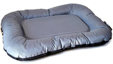 Крісло-лежанка для собак Ebon Ponto - 6 розмірів, сірий колір - міцне, водовідштовхувальне, пральне, зроблене в ЄС (XXL, сірий)