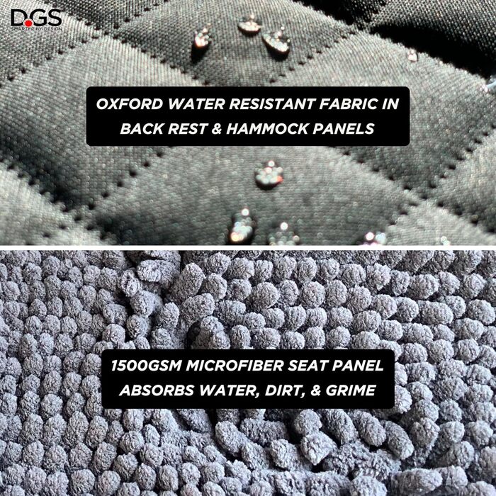 Рюкзак-органайзер для собак у машину 3-в-1, сірий, 137x156 см