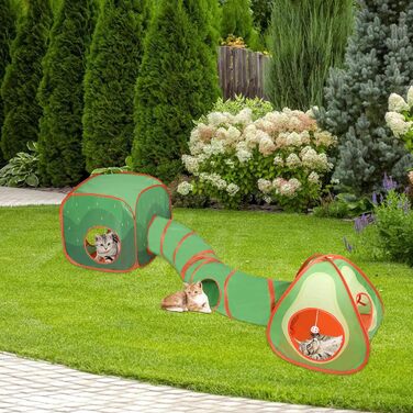 Тунель для котів RANYPET 3 в 1: інтерактивна іграшка, намет-тунель, з пакетом для зберігання. Підходить для котів, кошенят, кроликів та інших дрібних тварин.