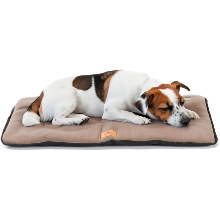 Килимок для собак Ferplast, лежанка-софа, середній розмір, 65 x 48 x 3,5 см, чорний, з мікрофлісу, водонепроникний, миється