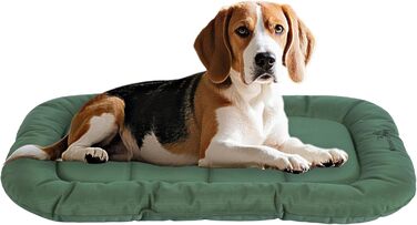 Килимок для собак Khonsu з підтримуючою роликом для шиї, водонепроникний, міцний, для великих собак до 27 кг, розмір L (35'x21'x3'), зелений