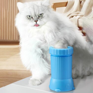 Автоматичний очисник лап для собак, електричний | Автоматична мийка лап для собак | Портативний пристрій для догляду за котами, USB-пристрій для миття лап, перезаряджається, для прогулянок, зеленого (блакитного) кольору