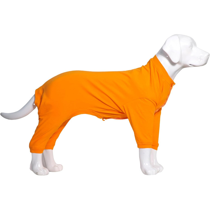 Комбінезон для собак Lovelonglong з чистої бавовни, 4 лапи, для великих та середніх собак, розмір XXL, Зелений (XXXL (Велика собака ~36 кг), Помаранчевий)