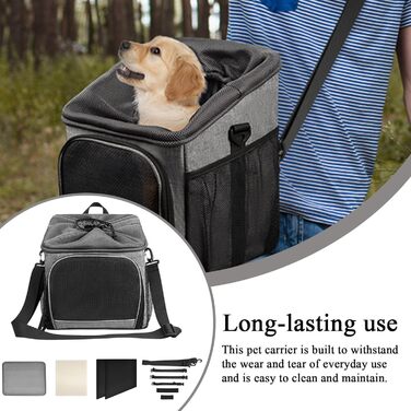 Корзина для собак на велосипед | Сидіння для собак на велосипед | Легка переносна сумка з кріпленням, дихаюча для покупок, походів у гори, подорожей, кемпінгу