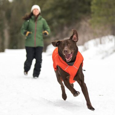 Ruffwear Quinzee утеплена зимова куртка для собак, розмір L, помаранчева, пакується
