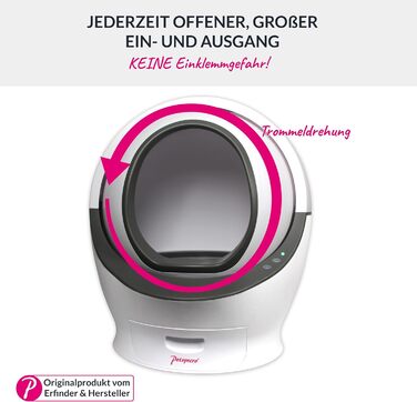 CleanMe – Автоматичний туалет для великих котів XL, самочистка, відкрита конструкція