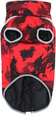 Теплий зимовий одяг для собак: бавовняний куртка-манта для малих, середніх та великих собак, 3XL, червоний