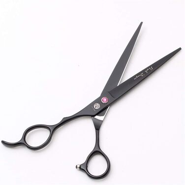 Професійна ліворука ножиці для стрижки собак, 7.0 дюймів (прямі та розріджуючі леза, для перукарів та дому)