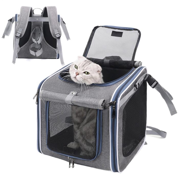 Рюкзак для транспортування собак на велосипеді: складаний та портативний | Кошик для тварин, безпека під час поїздок, прогулянок, подорожей, для сім'ї та котів