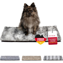 Ліжко-матрац для собак HS-Hundebett Shadow S (55x75 см), з наповнювачем, протиковзке, м'яке, пране, вироблено в Німеччині