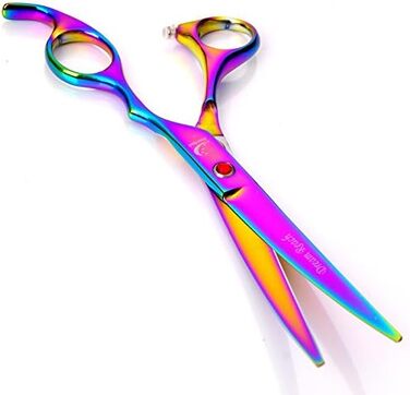 Набір для грумінгу домашніх тварин: професійні ножиці для собак та котів, ножиці для фінальної обробки, вигнуті ножиці, гребінець для грумінгу, набір для догляду за шерстю