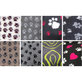 Кімоно для собак Vet-Bed Softbed Dry-Bed: вологостійкий килимок для собак, 1м x 0,80м (колір: коричневий + чорні лапки)