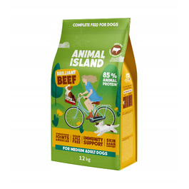 Сухий корм для дорослих собак Animal Island з яловичиною, 12 кг
