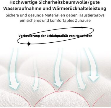 Крісло-ліжко для собак Flying Wings, м'яке та зручне, сіро-чорне (70x50 см)