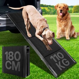 Рампа для собак Hunderampe - до 110 кг, складана, з антиковзким покриттям, для авто, вантажівок та SUV, переносна для собак середніх, великих та літніх
