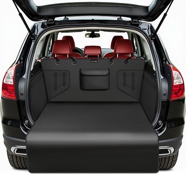 Захист для багажника автомобіля від бруду та подряпин для собак KYG - універсальний, водовідштовхуючий, стійкий до зношування, з боковими захистами, легко миється, чорний, 185x105x38 см