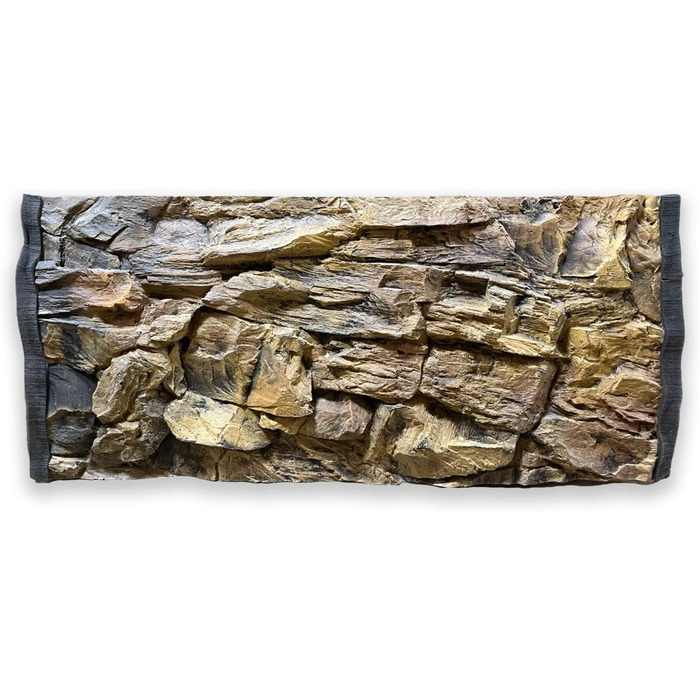 3D фон для акваріума і тераріума 100x50/60 см, структура камінь, Амазонка