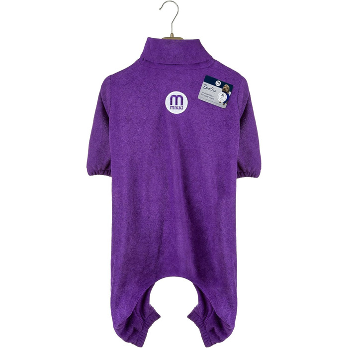 Рушник для собак Mikki Doodles, розмір L, фіолетовий, для кучерявої шерсті, швидковисихаючий, з мікрофібри