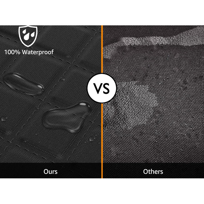 Водонепроникний чохол на сидіння для собак iBuddy LKW, 900D, для пікапів F150 F250 (XXL, чорний)