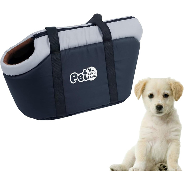 Сумка-переноска для собак маленьких порід, чорна: зручна та портативна переноска для тварин, ідеальна для подорожей та прогулянок на свіжому повітрі.