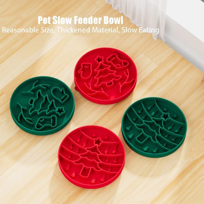 Миска для собак Slow Feeder з присосками, силіконовий килимок протиковзкий, запобігає ковтання, корисна, нетоксична (Зелений)