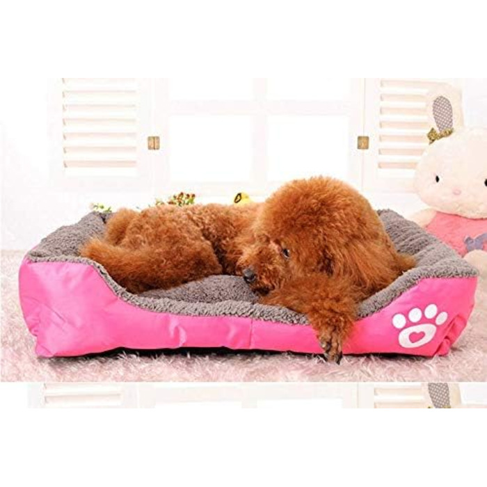 Ліжко для собак, подушка для тварин, кошик для котів, ліжко для собак, місце для сну, розміри S-XXXL (Червоний, XXL) XXL Червоний