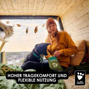 Сумка для ласощів Hurtta Leckerlibeutel ECO для собак, зручна та з магнітною застібкою, знімний кишеньковий мішечок для собак (PeacockMix)