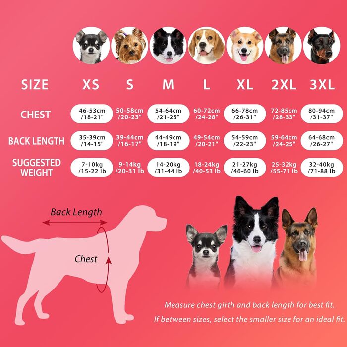 Зимовий теплий одяг для собак Dotoner: теплий комбінезон з флісовою підкладкою, вітронепроникний, з отвором для шлейки, для малих, середніх та великих собак, XS, червоний