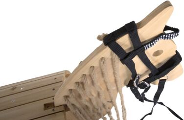 Сбруя 'Lotty' для іграшкових та дерев'яних коней PFIFF 103126, іграшкова тренса, універсальний розмір (чорний)