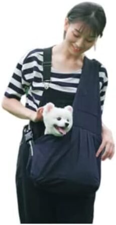 Сумка-переноска для собак та котів до 5 кг, чорна, з регульованим плечем, Oxford, для подорожей та прогулянок