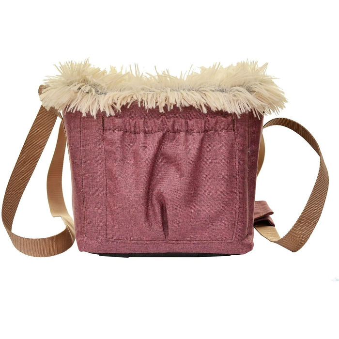 Автомобільний підлокітник для собак | Універсальний, миючий, зносостійкий, для середніх консолей, передніх та задніх сидінь | Сумка для собак, для маленьких порід | Колір: Бордовий