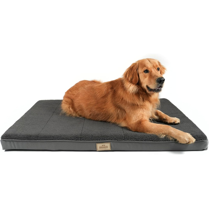 Килимок для собак середніх порід 100x65x9 см, м'який, миючий, лежанка для собак, лежанка для собак середніх порід (XL 120 x 75 x 9 см, антрацит)