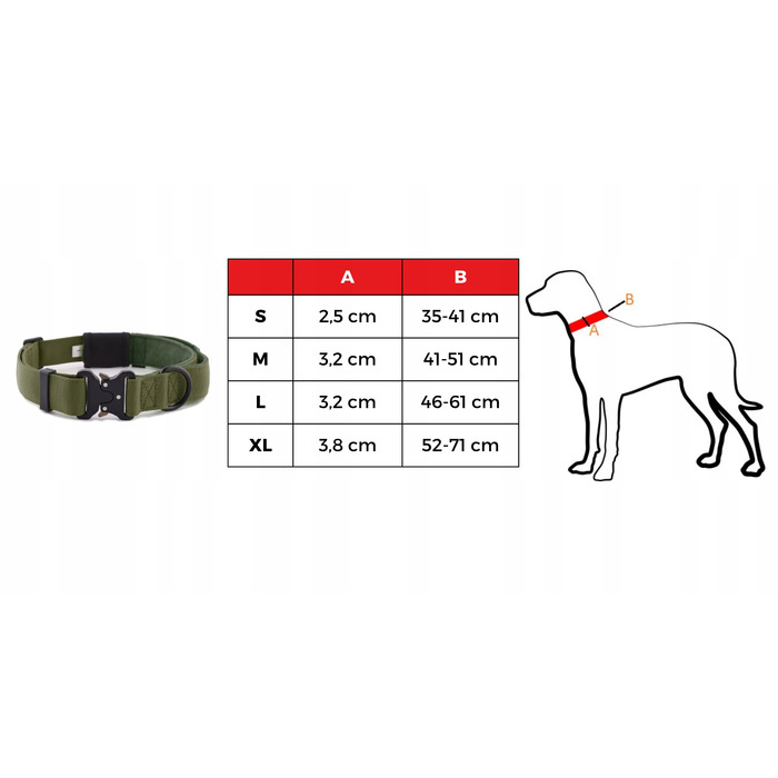 Міцний широкий нашийник HUGGY DOGGY XL для амстаффа, американ буллі та пітбуля