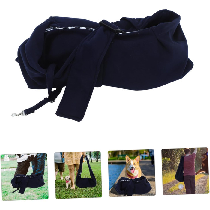 Сумка-переноска для собак та котів BESPORTBLE - велика, з регульованим плечовим ременем, для подорожей та активного відпочинку, з міцної бавовни