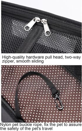 Сумка-переноска для собак та котів Ruwshuuk, багатофункціональна, з кишенями, дихаюча, для прогулянок, подорожей, кемпінгу, відпочинку, активного відпочинку (фіолетова)