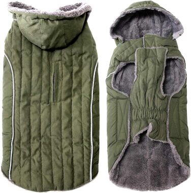 Флісовий худі для собак JoyDaog, теплий плед для цуценят, зелений, розмір S (1 шт.)