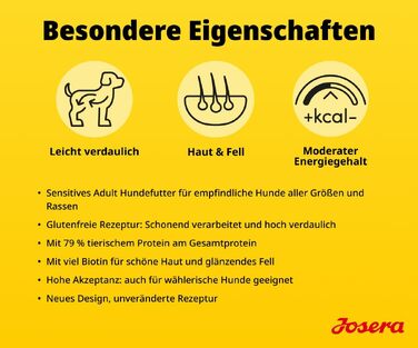 Сухий корм для дорослих собак Josera SensiPlus з качкою та рисом, гіпоалергенний, 12.5 кг