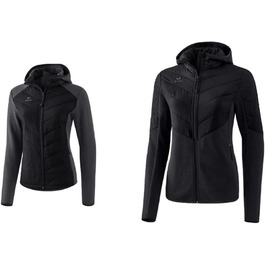 Степлена куртка Erima для жінок (чорний, 38) + в'язана куртка Erima для жінок (38)