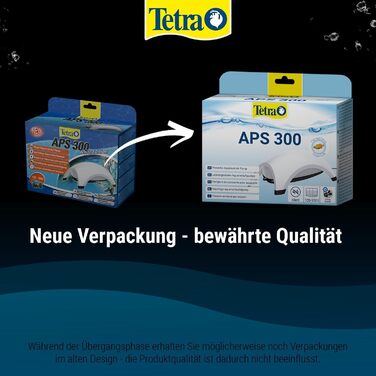 Tetra APS 300 тиха мембранна помпа для акваріума 120-300 л, біла