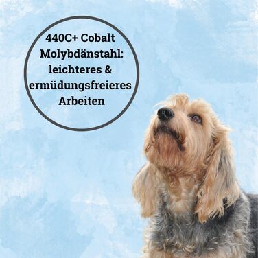 Професійна фреза для собак EHASO | 20 см | Пряма | Висока якість | Solingen