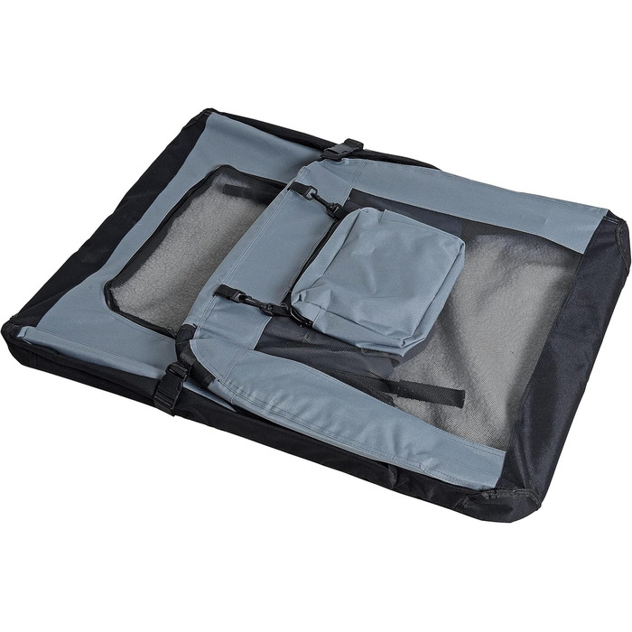 ESTEXO Клітка для собак, переноска для котів, дорожня переноска XXL сірого кольору