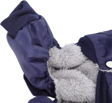 GLOGLOW Зимова куртка для собак, тепла куртка з капюшоном для маленьких собак (M), блакитна